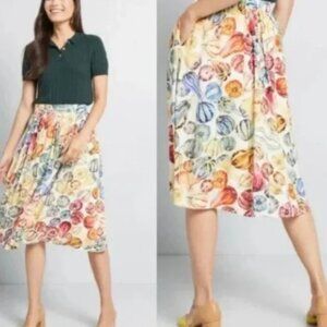 Unique ModCloth pumpkins and gourds midi skirt